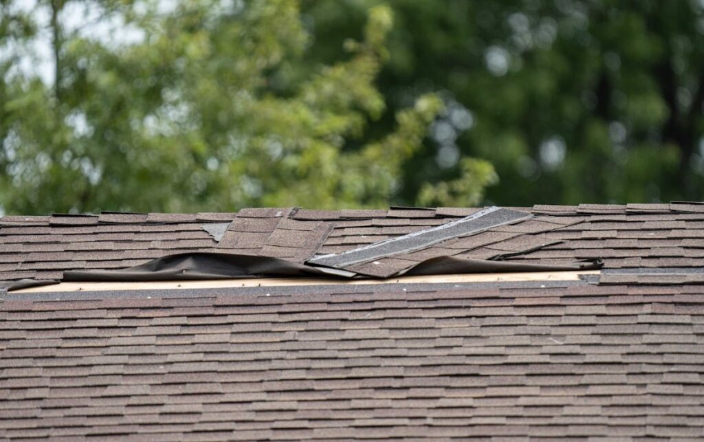 what to do when a storm damages roof in Nashville